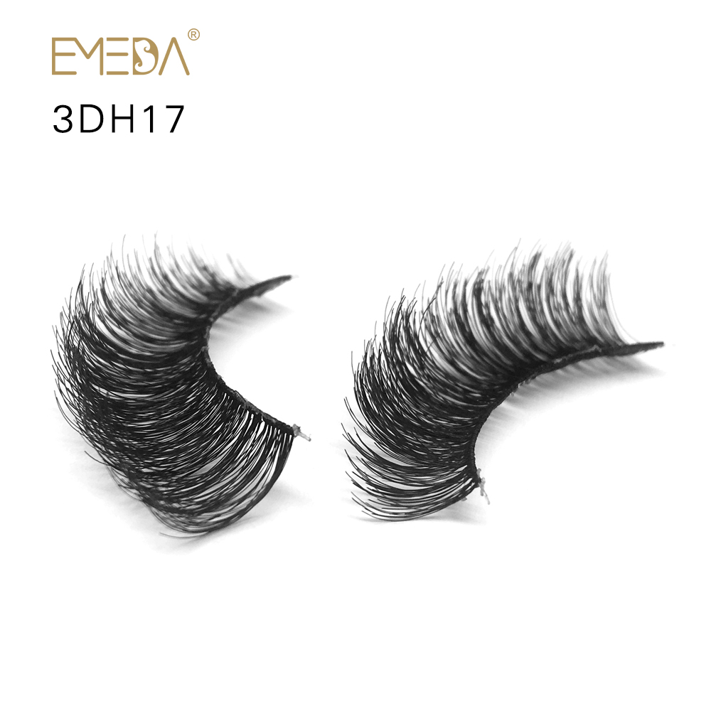 Human Hair Eyelash From China Eyelash Manufactur With Packaging Box JE-PY1